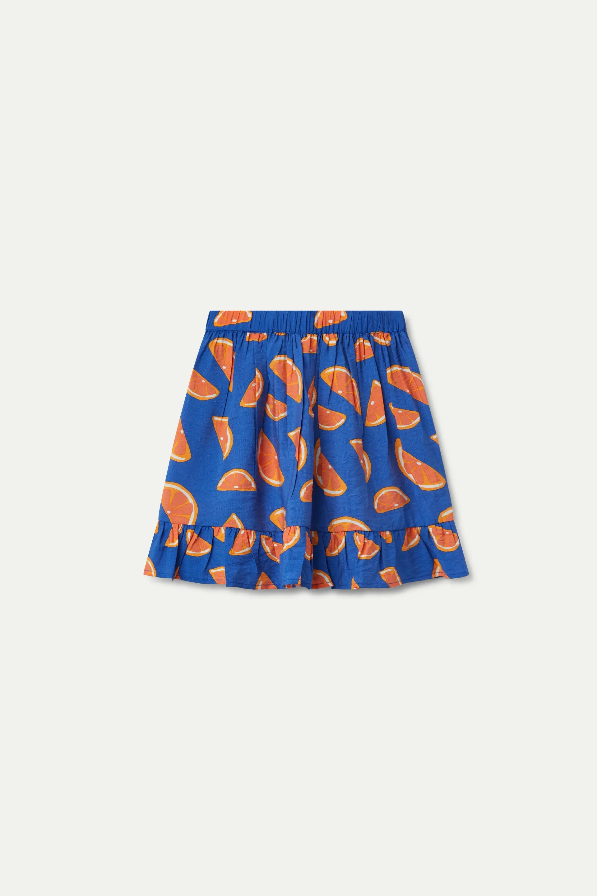 Falda corta de niña estampado pomelos