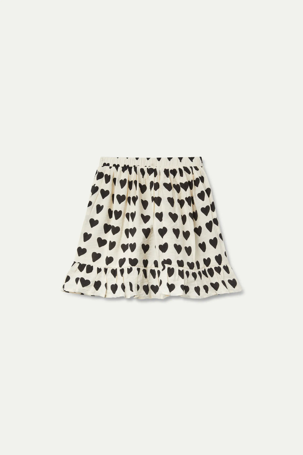 Falda corta de niña estampado corazones