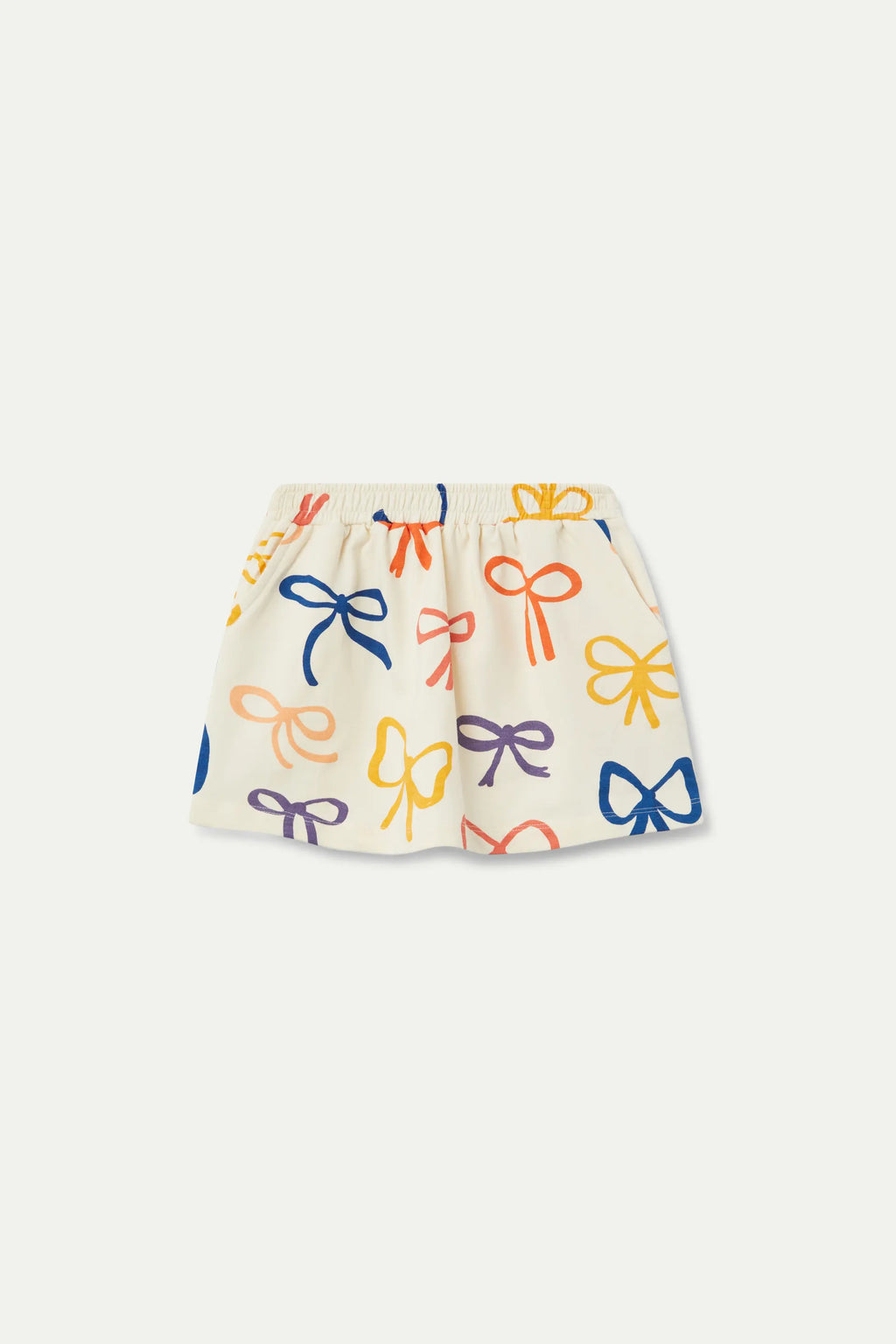 Falda corta de niña estampado de lazos