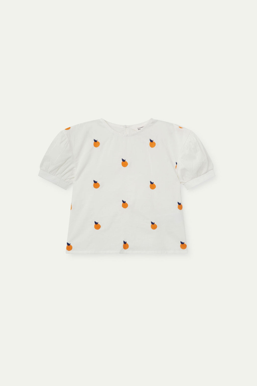 Camisa de niña con pomelos bordados