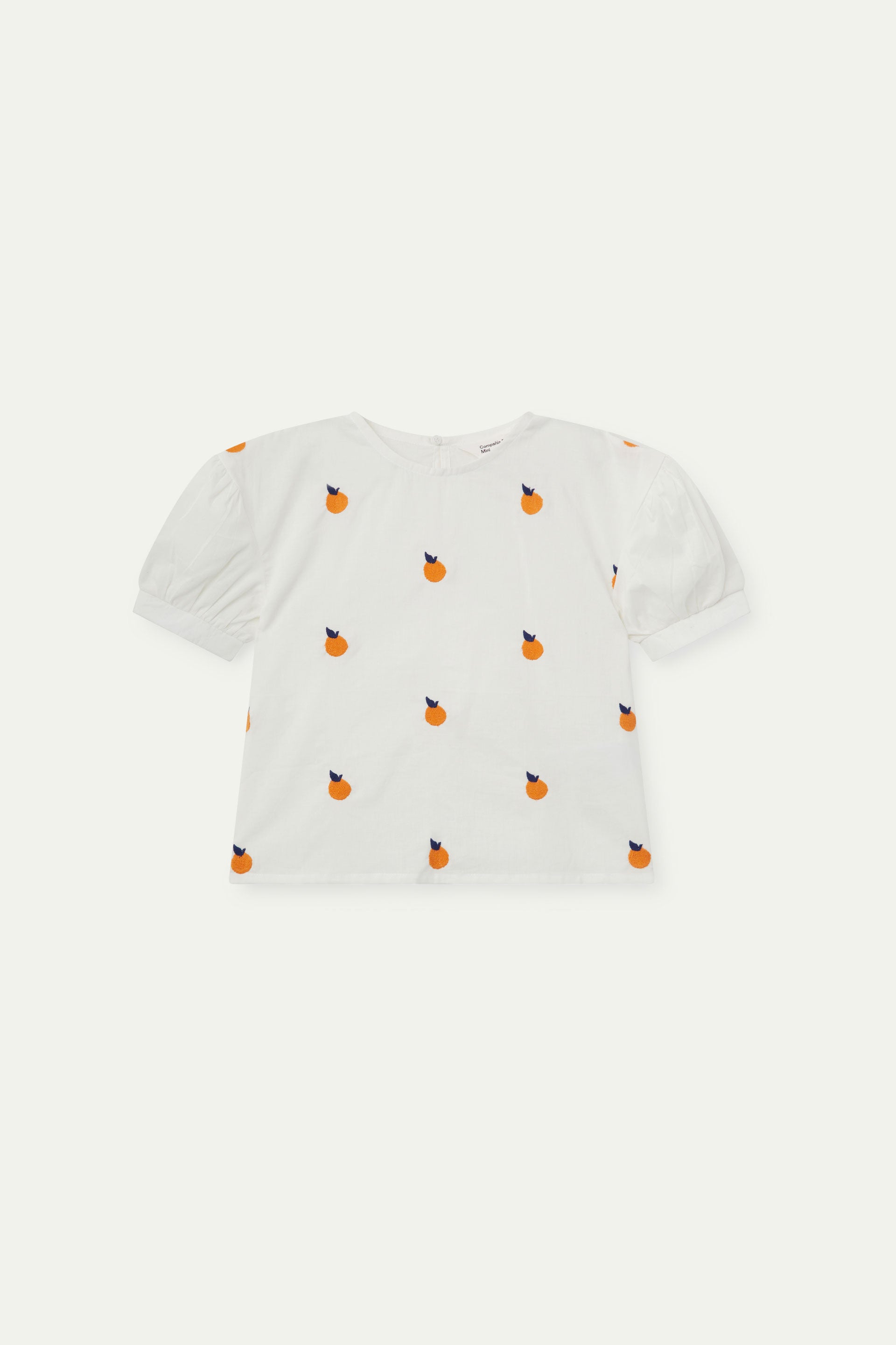 Camisa de niña con pomelos bordados