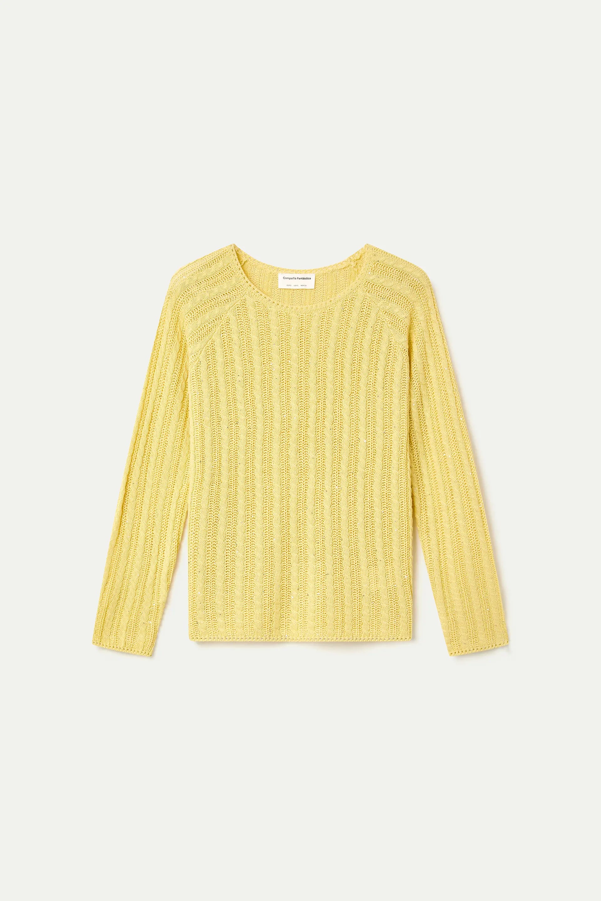 Jersey punto encadenado amarillo