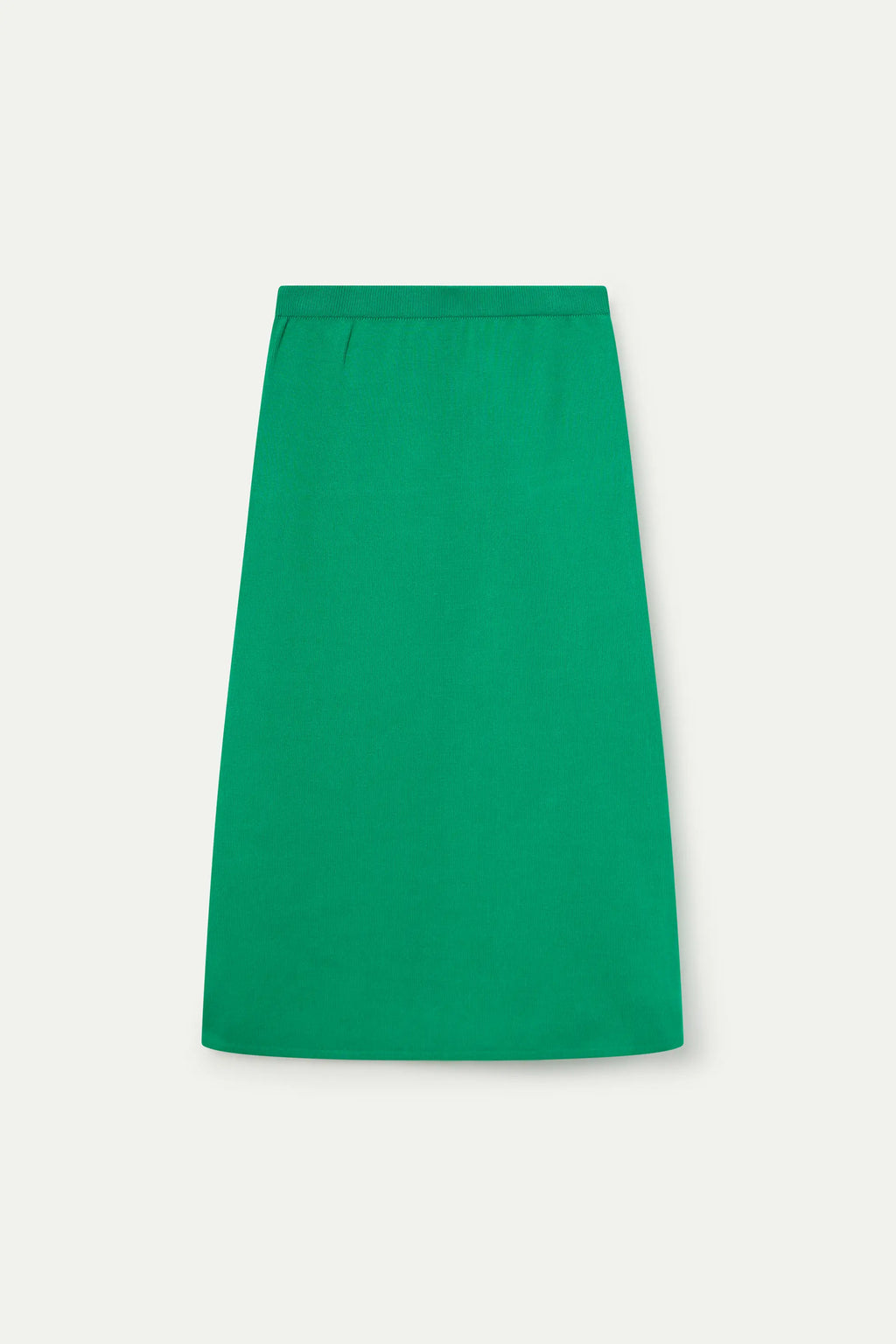 Falda midi punto verde