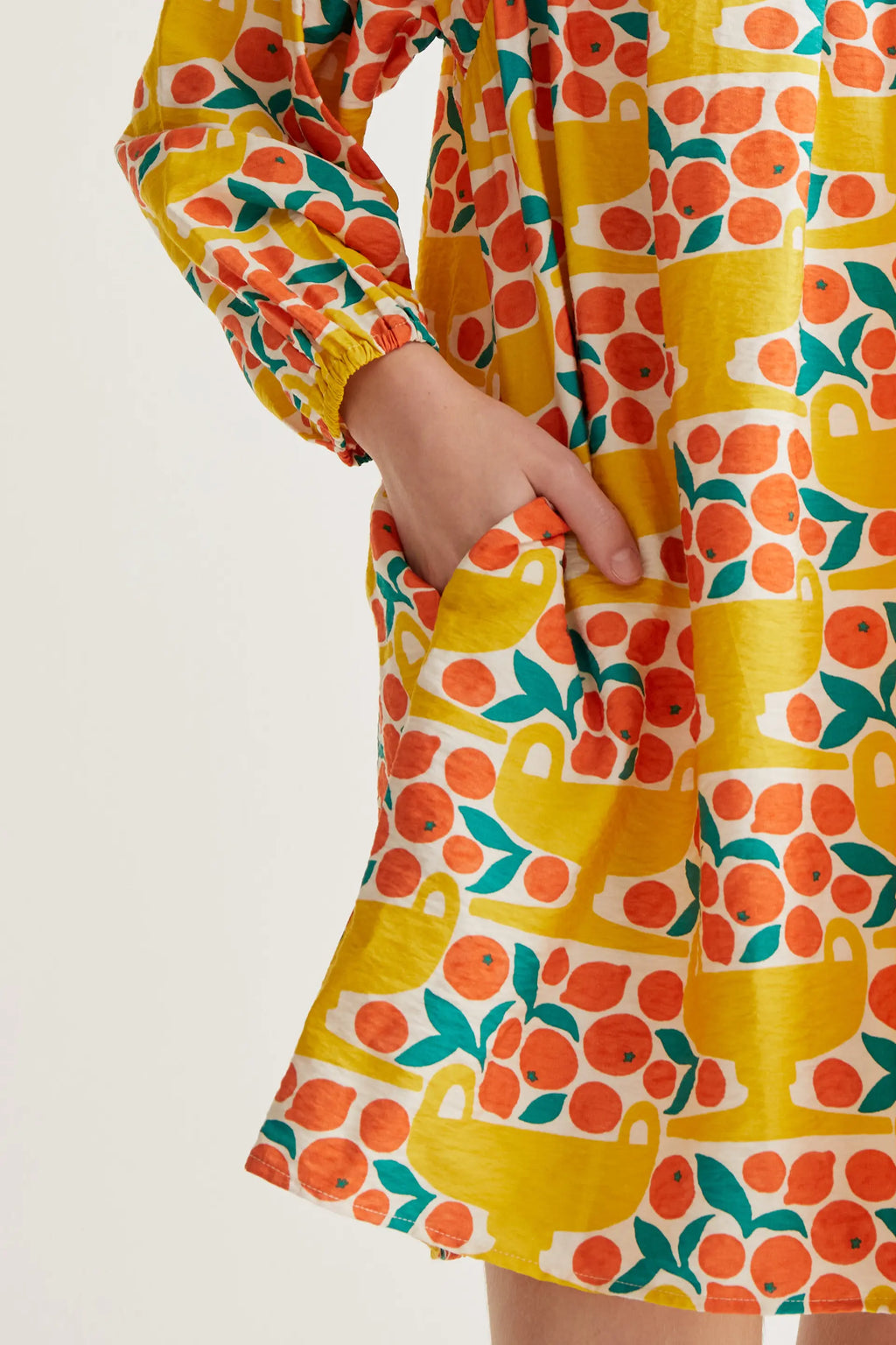 Vestido corto con estampado Citrus