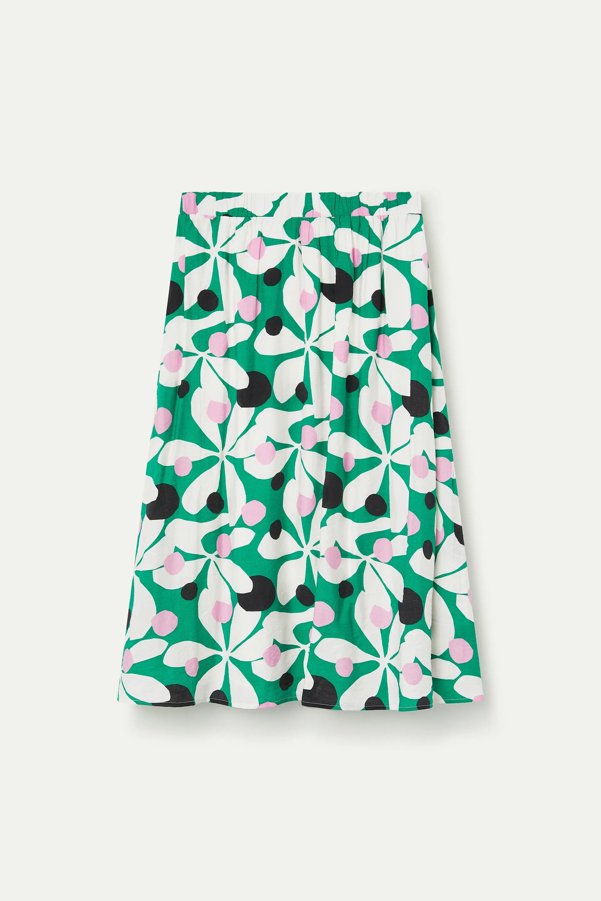 Falda midi con estampado Hosta
