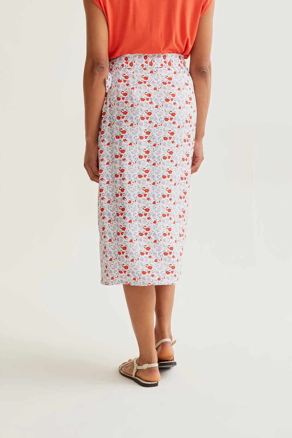 Falda midi con estampado Cute