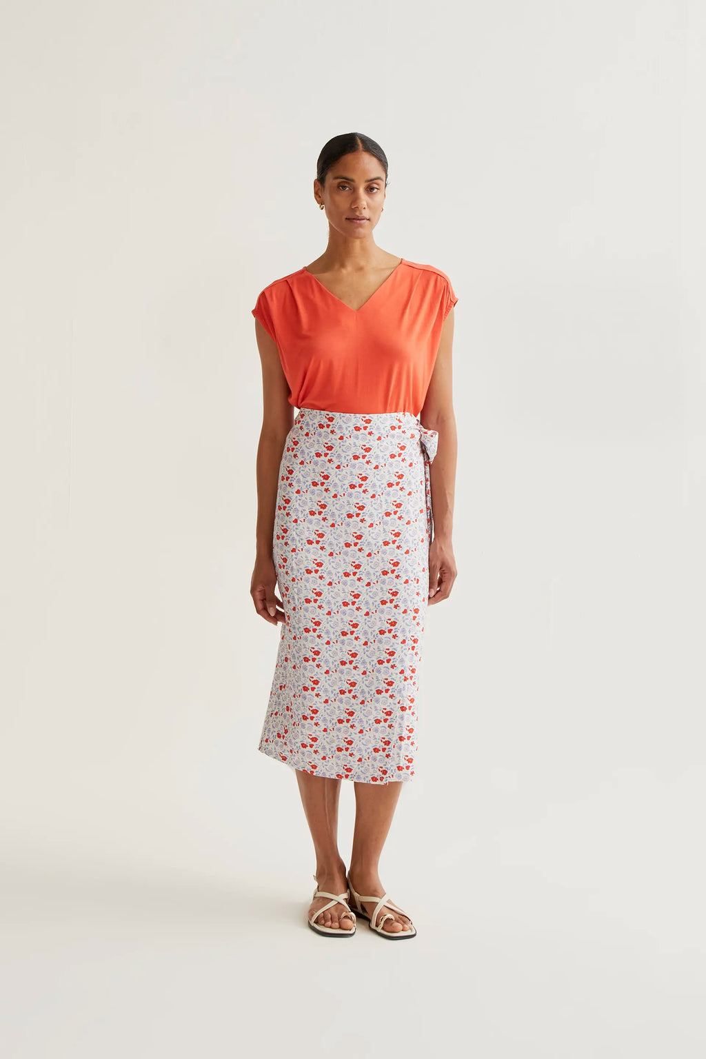 Falda midi con estampado Cute