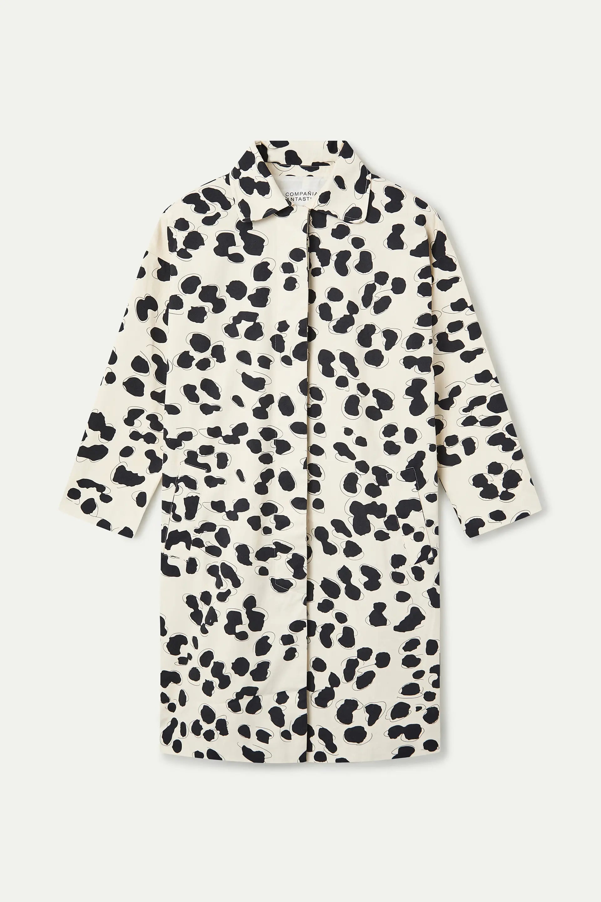 Gabardina 100% algodón con estampado Dalmatian