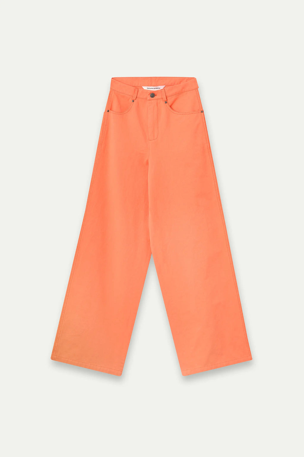 Pantalón wide leg naranja