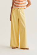 Pantalón wide leg amarillo