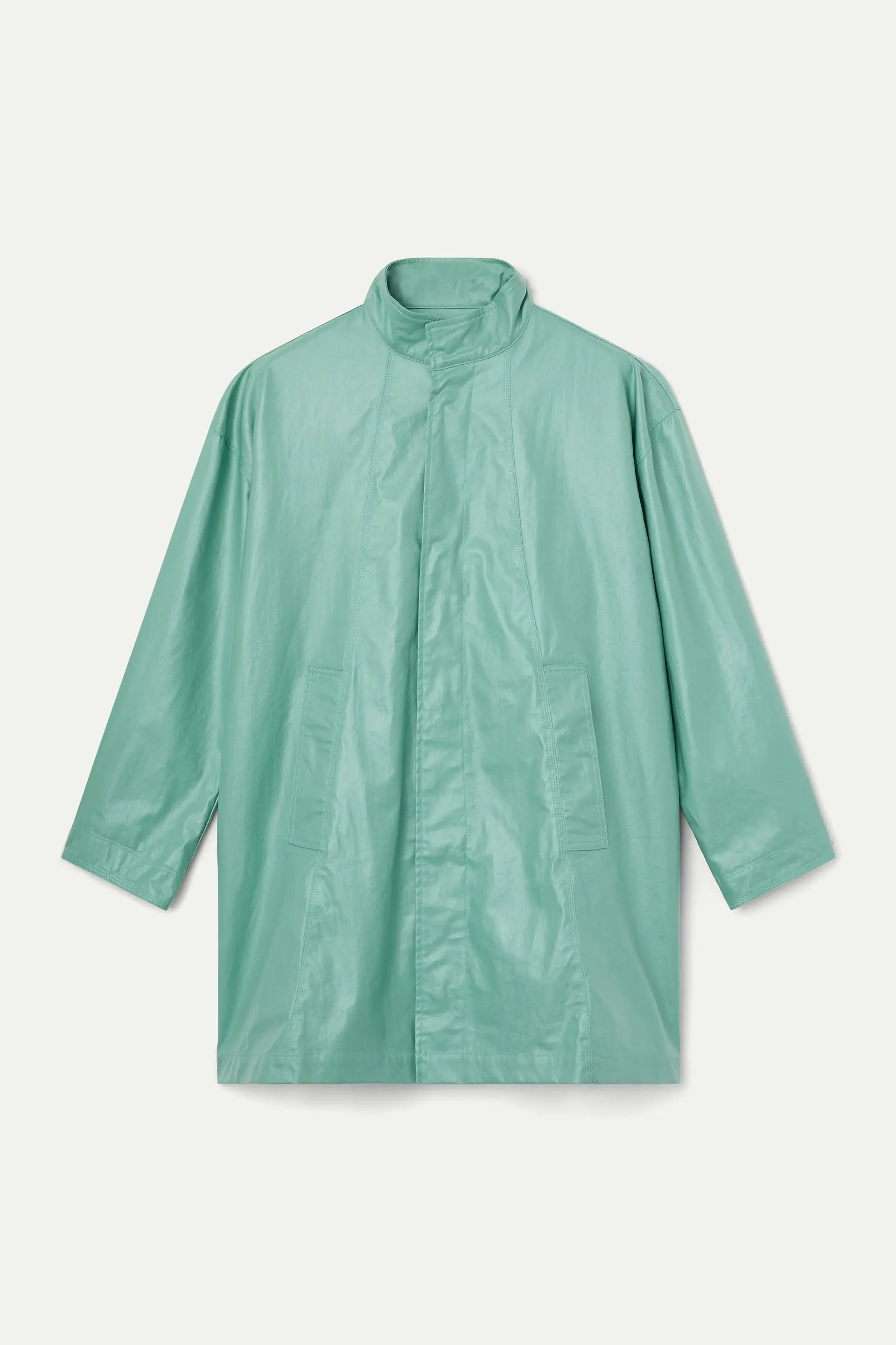Gabardina 100% algodón verde