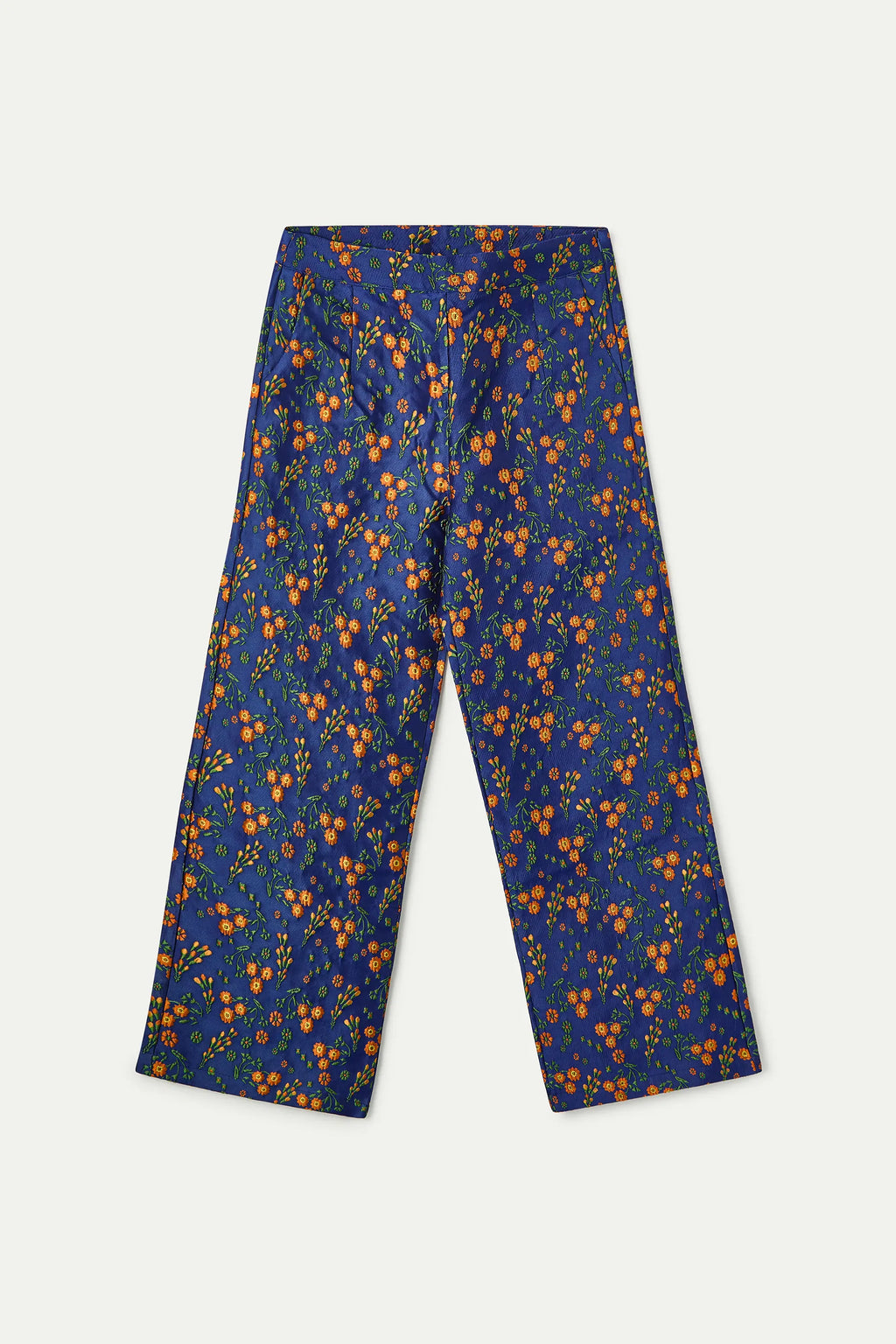 Pantalón con estampado Flowers Jacquard