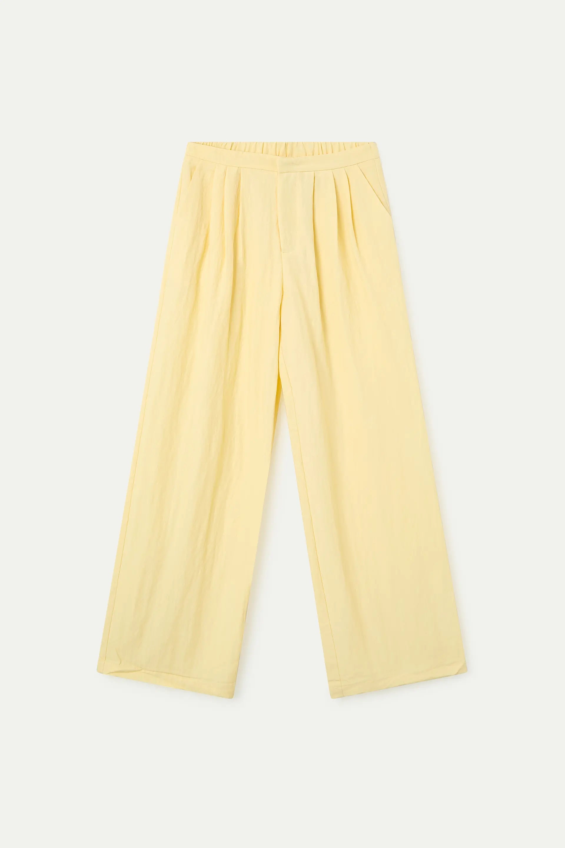 Pantalón amarillo claro fluído