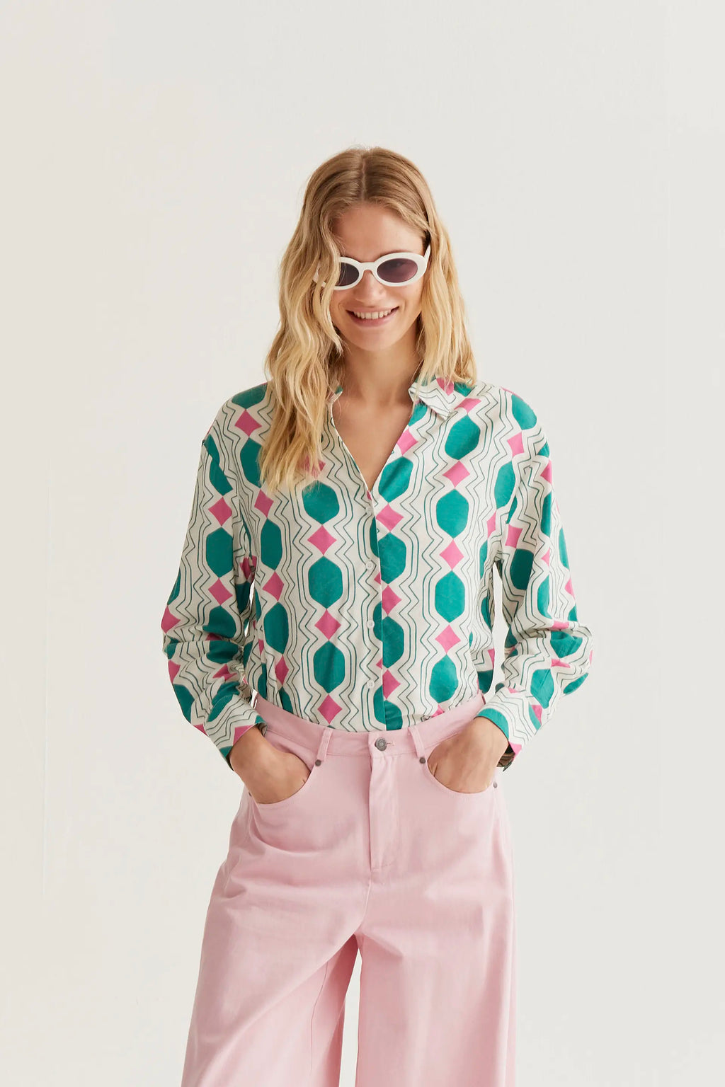 Camisa con estampado Geometric