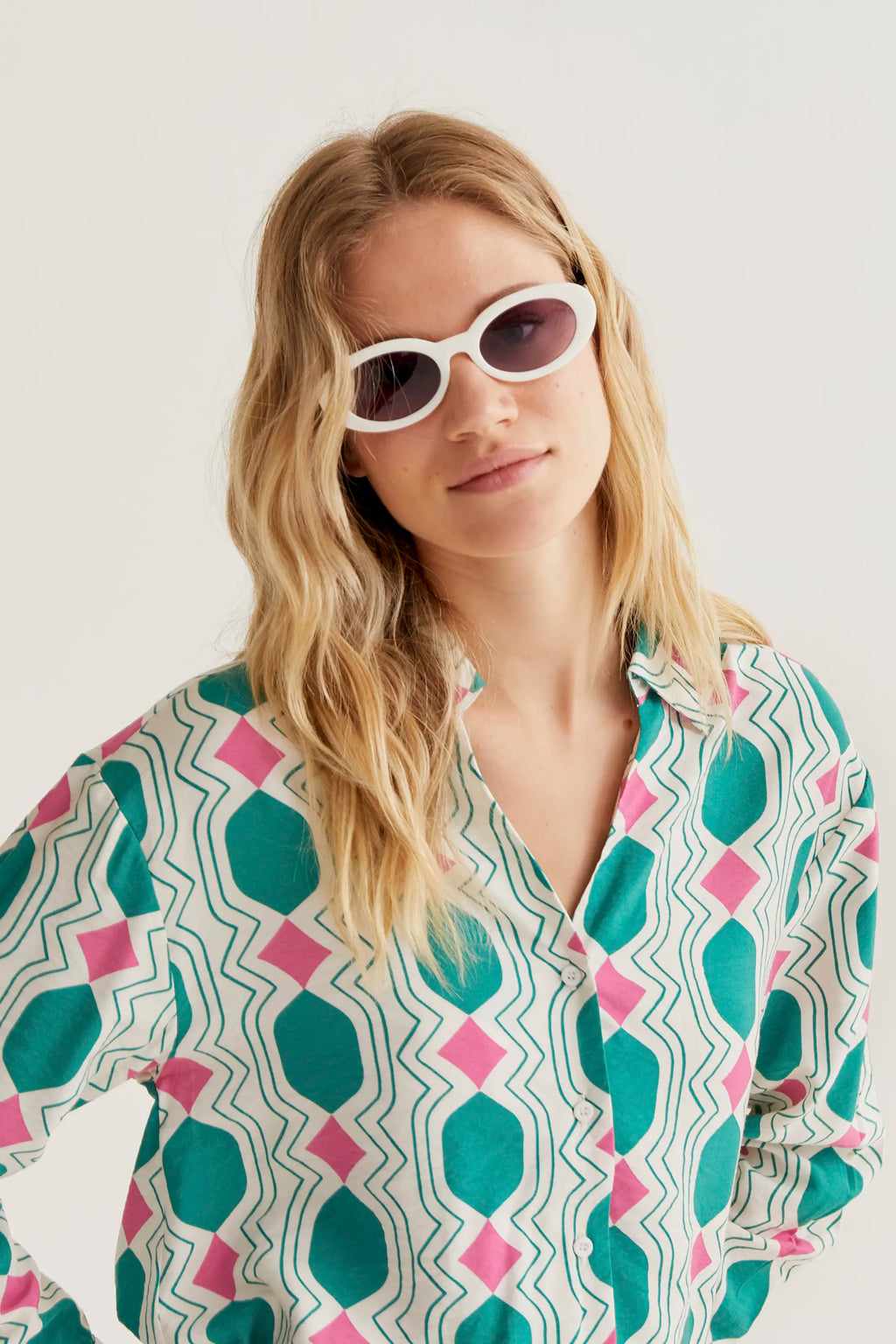 Camisa con estampado Geometric