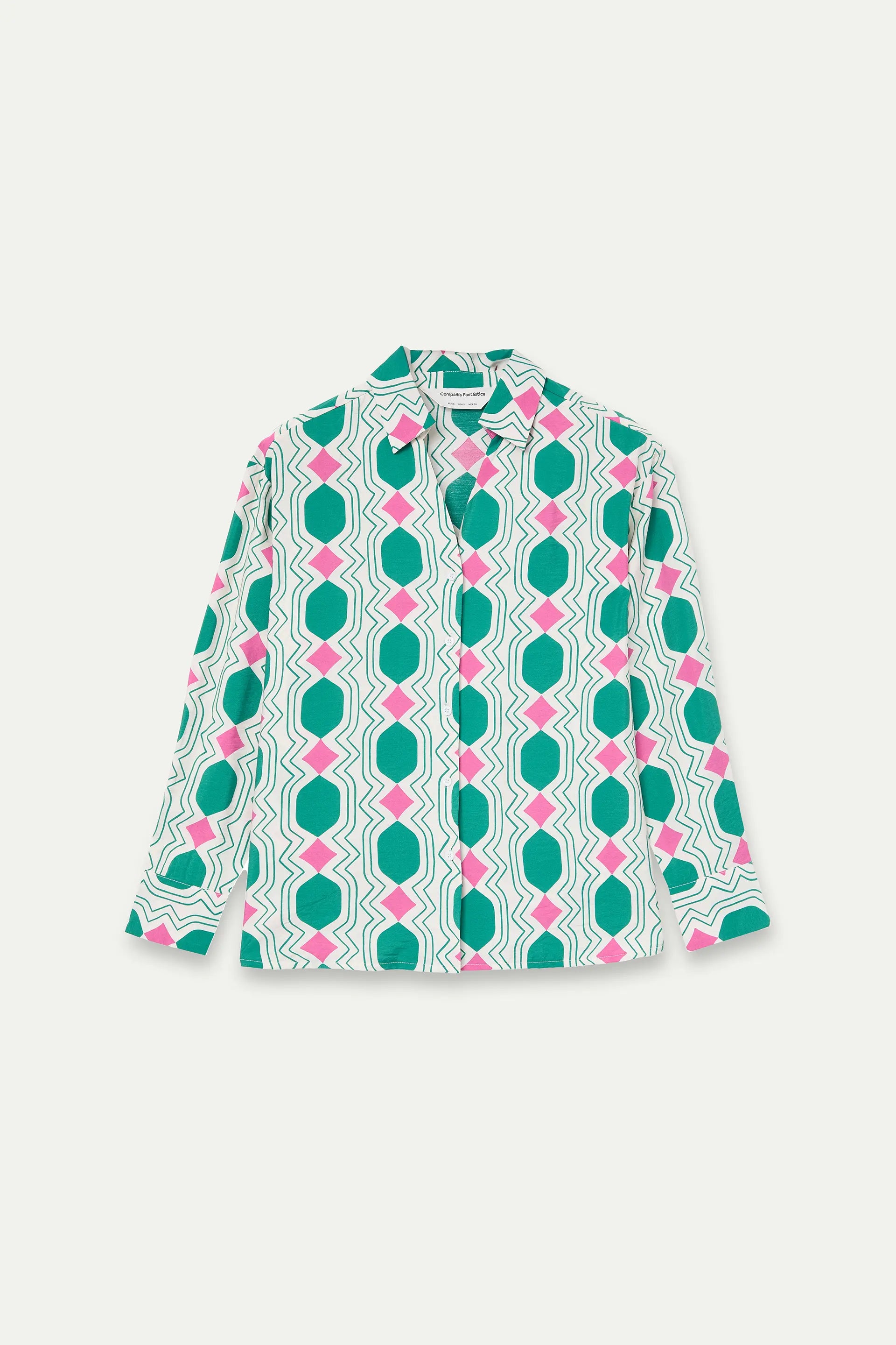 Camisa con estampado Geometric