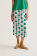 Falda mdi con estampado Geometric