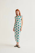 Vestido largo con estampado Geometric
