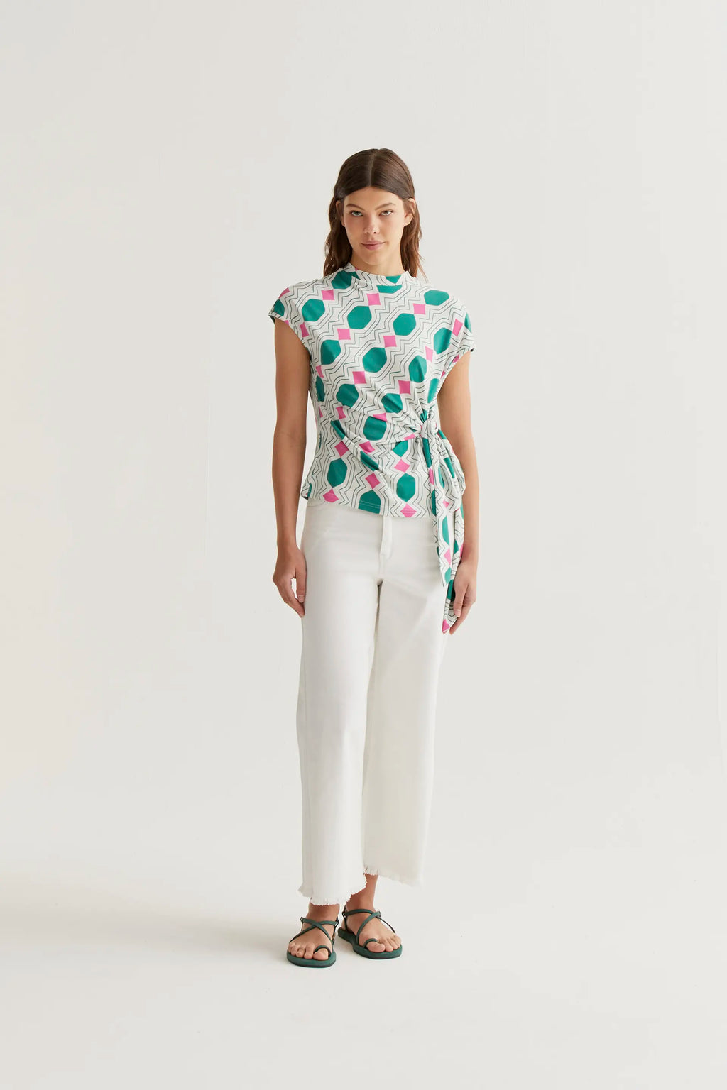 Camiseta con estampado Geometric