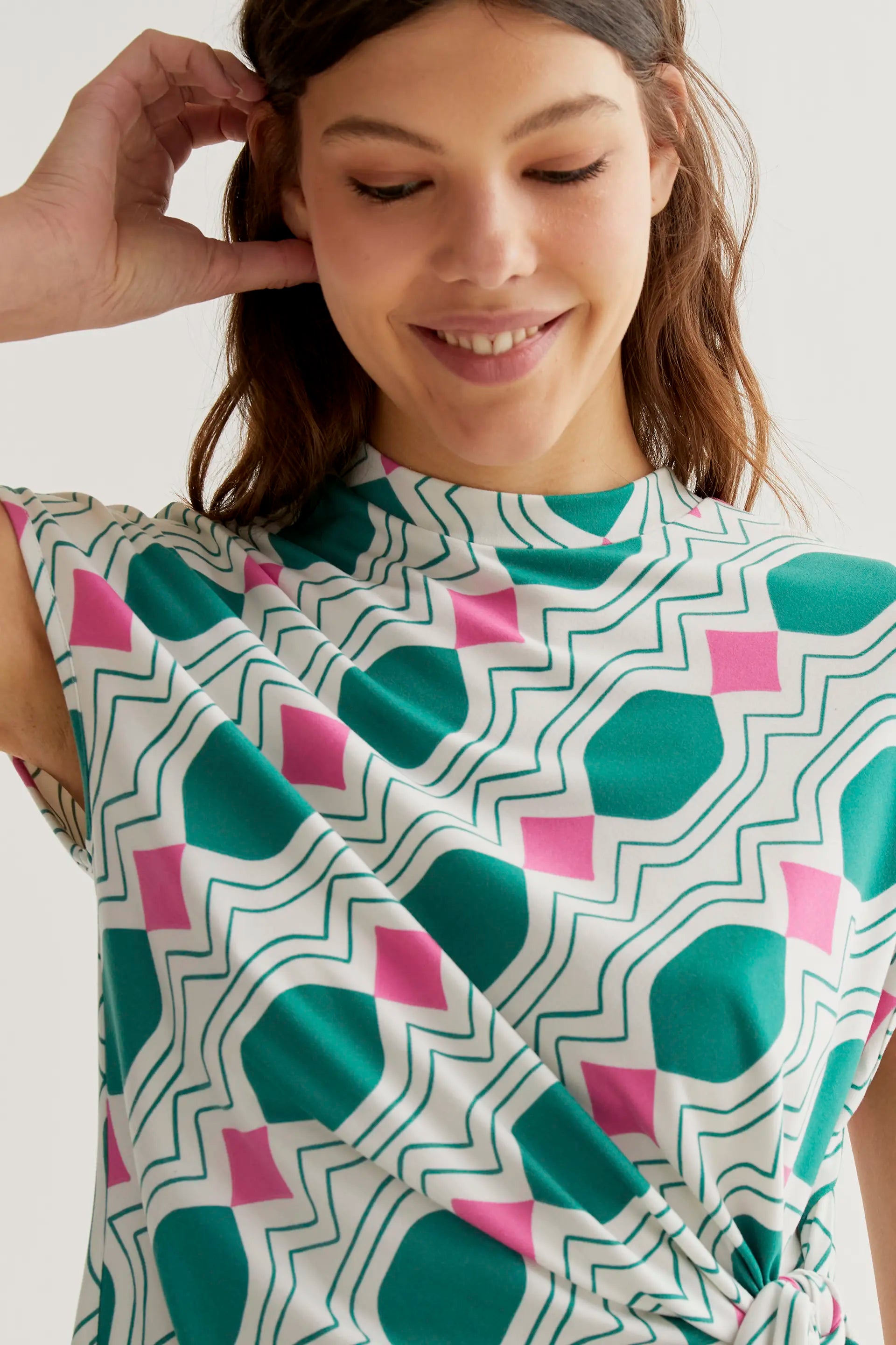 Camiseta con estampado Geometric