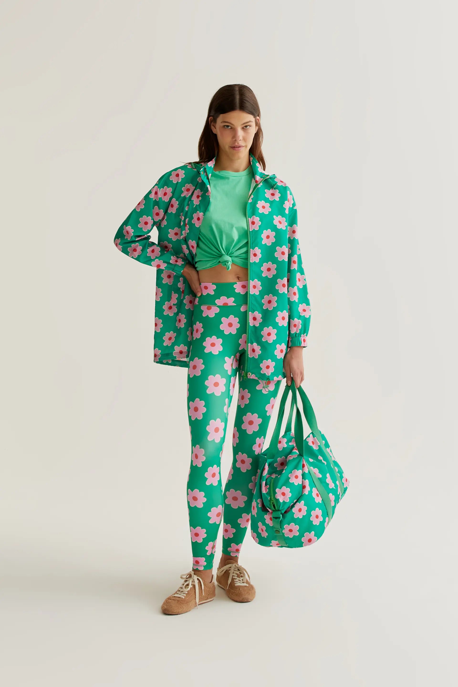 Chaqueta con estampado Pink Flowers