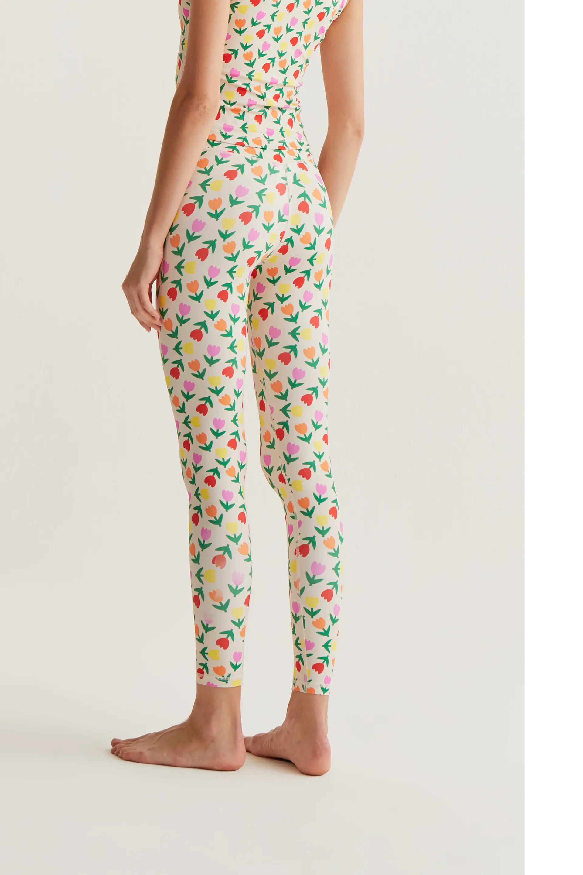 Leggings deportivos con estampado Multicolor Tulips