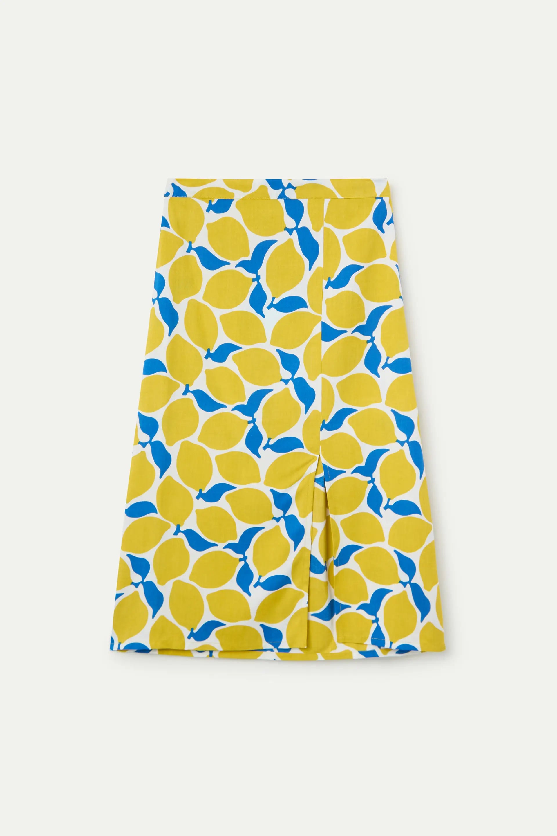 Falda midi con estampado Limoncello
