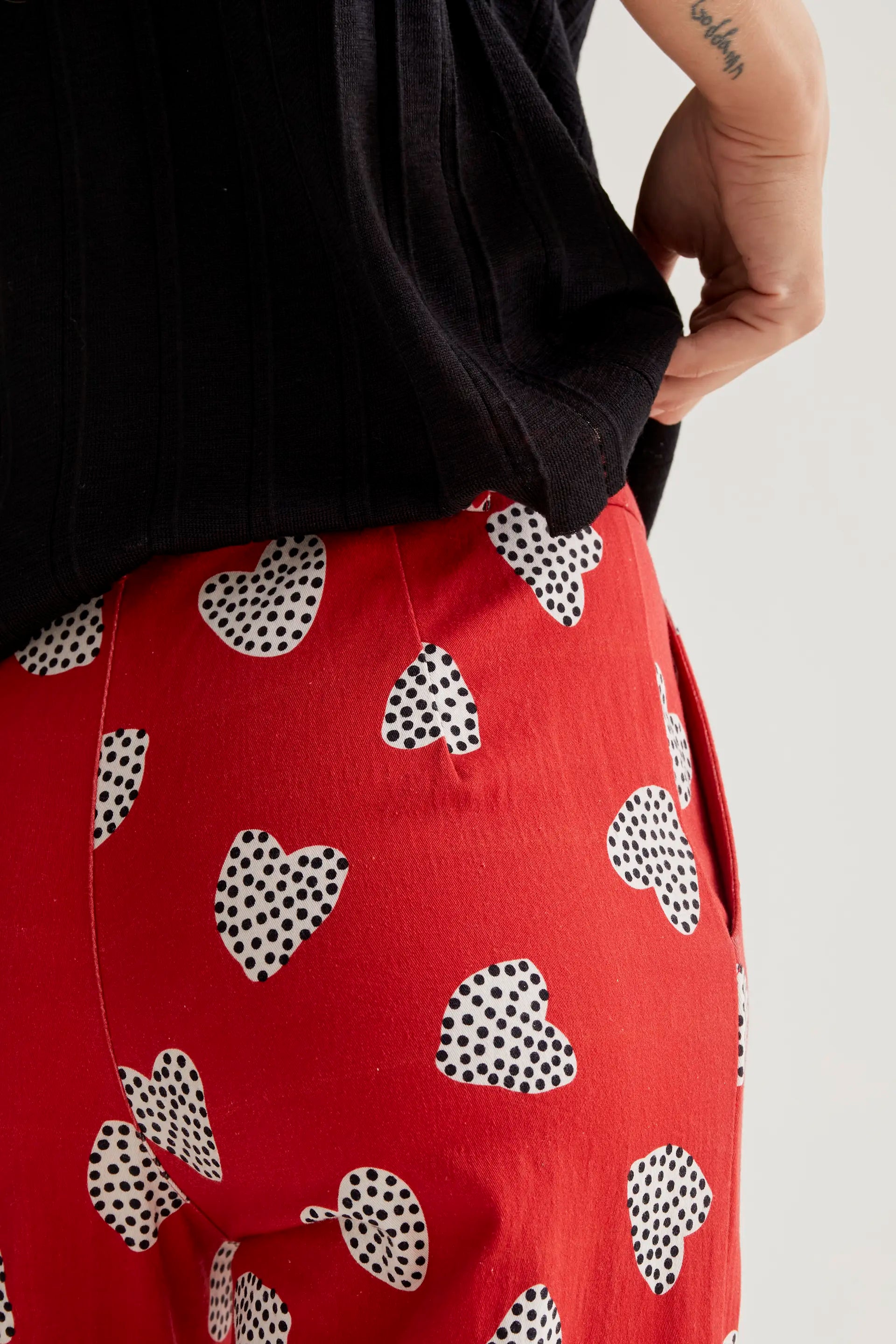 Pantalón con estampado Harmony Red