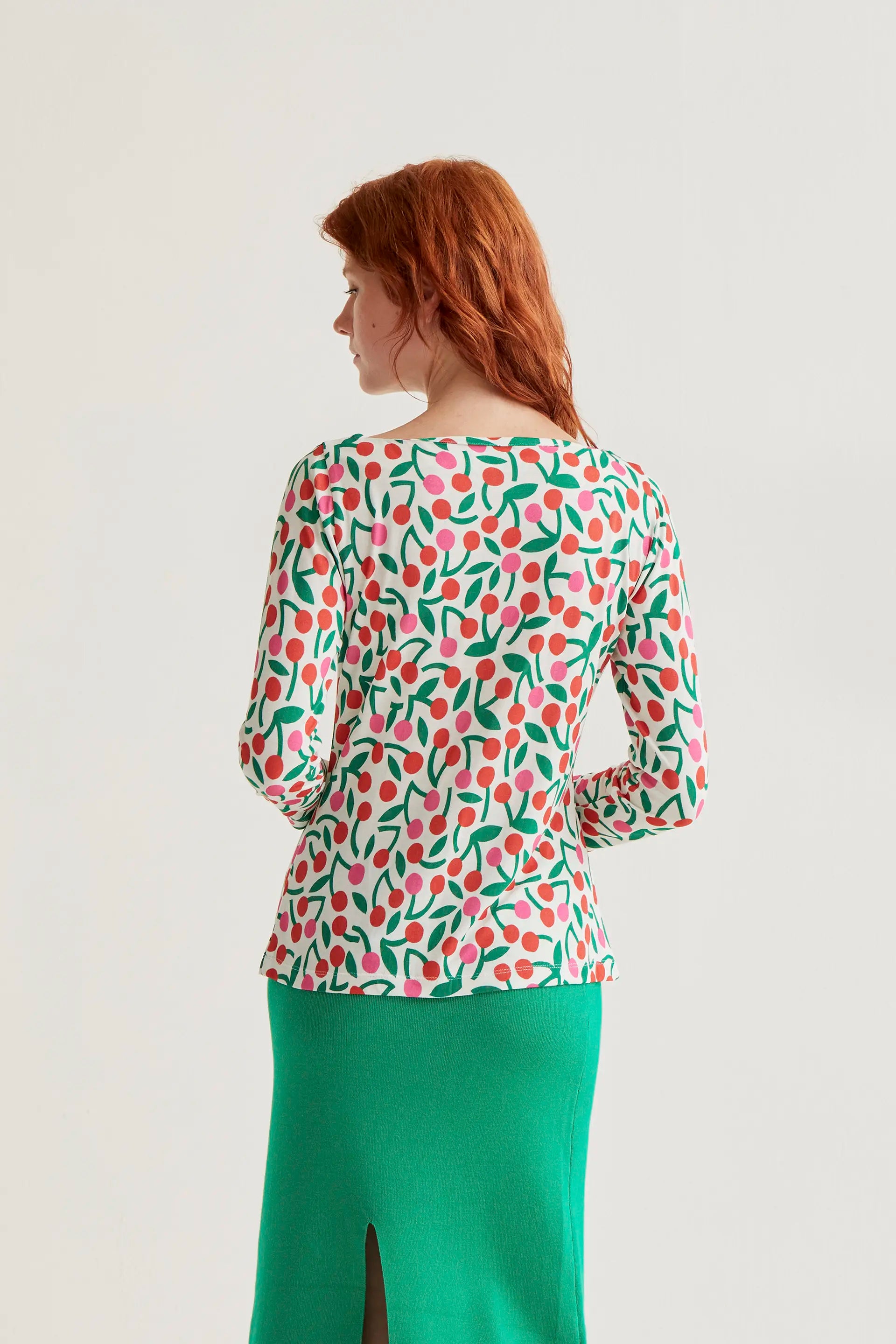 Camiseta con estampado Guinda
