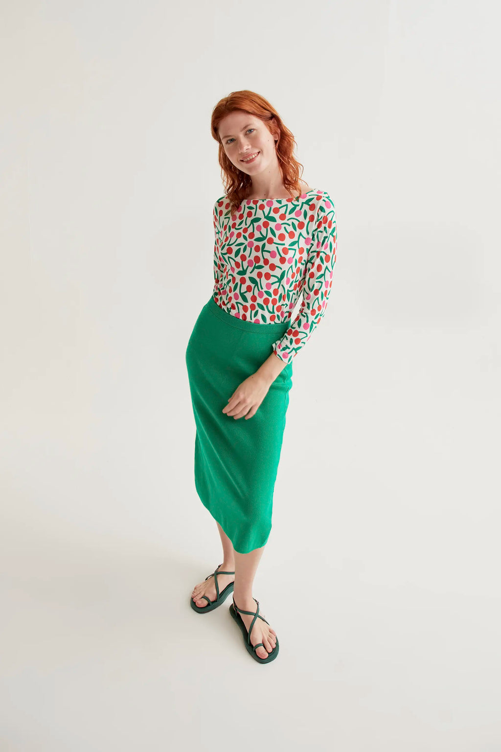 Camiseta con estampado Guinda