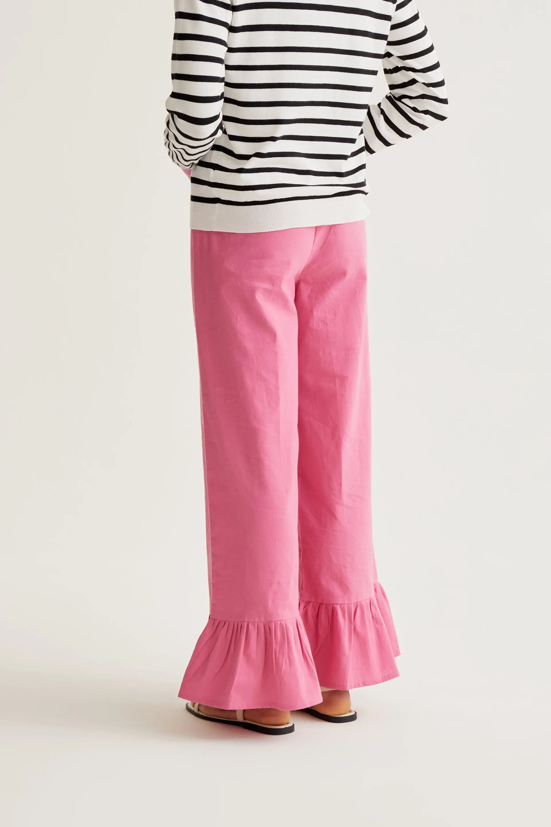 Pantalón 100% algodón rosa