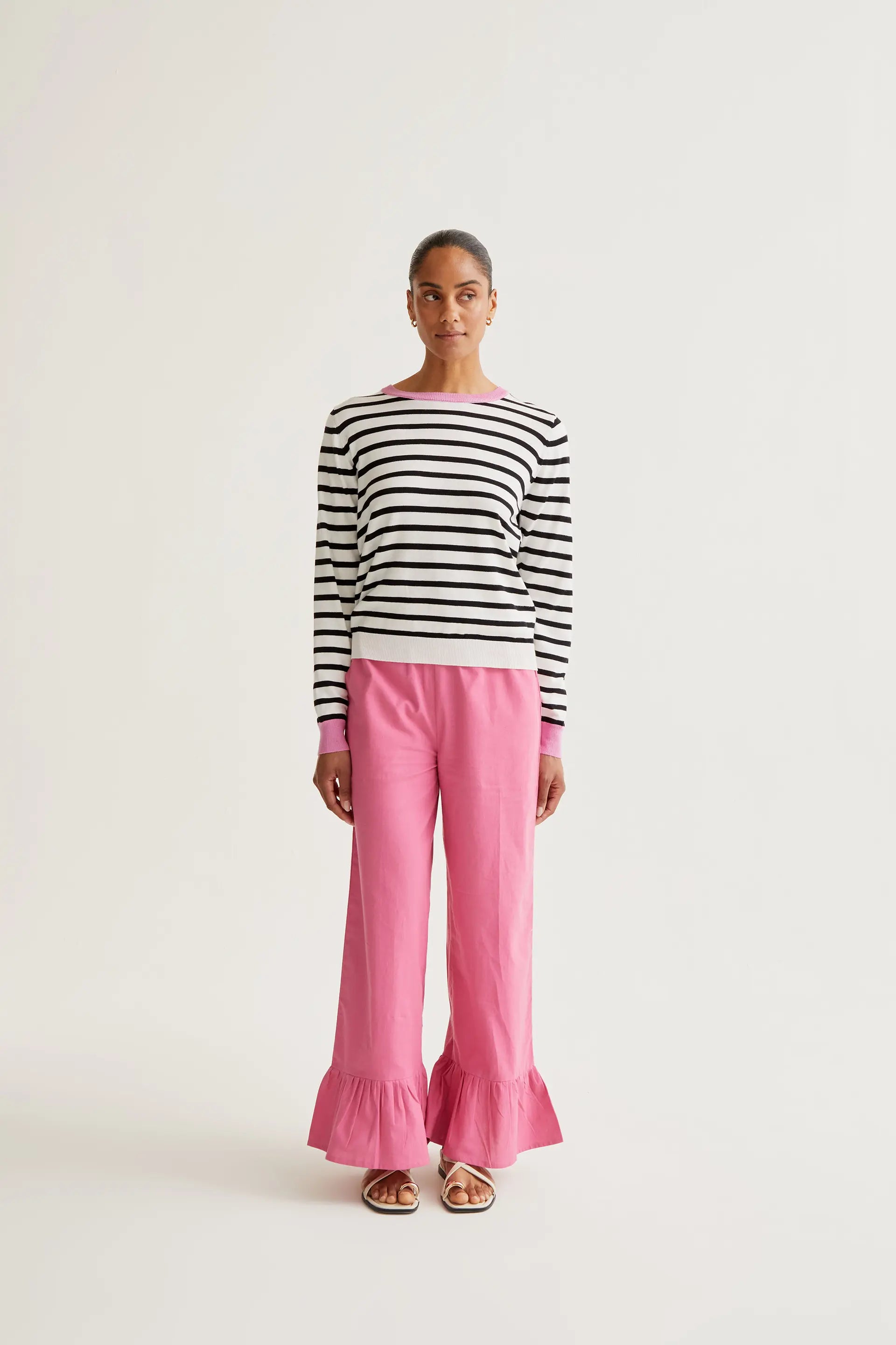 Pantalón 100% algodón rosa