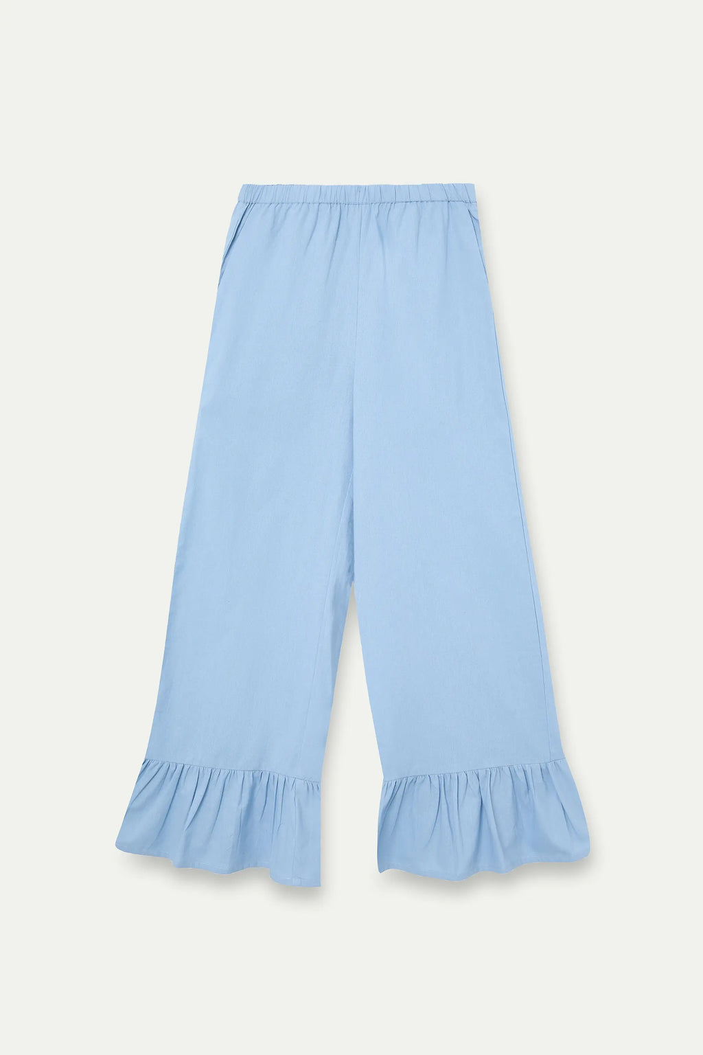 Pantalón 100% algodón azul claro