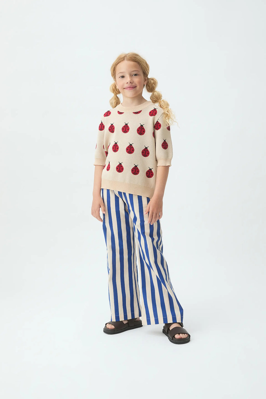 Jersey de punto de niña con estampado Red Coccinella