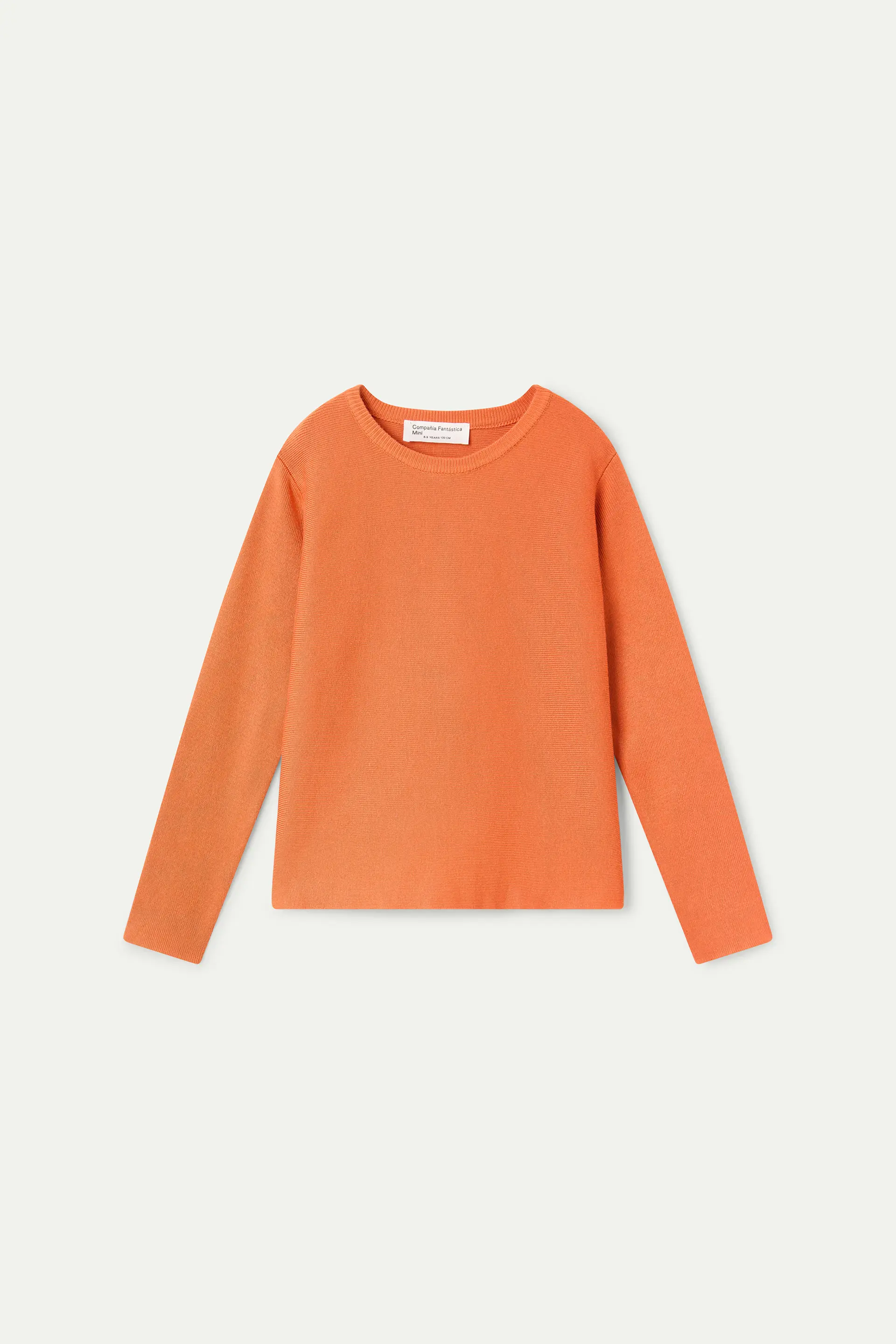 Jersey de niña punto naranja