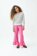 Jersey de niña con cuello rosado