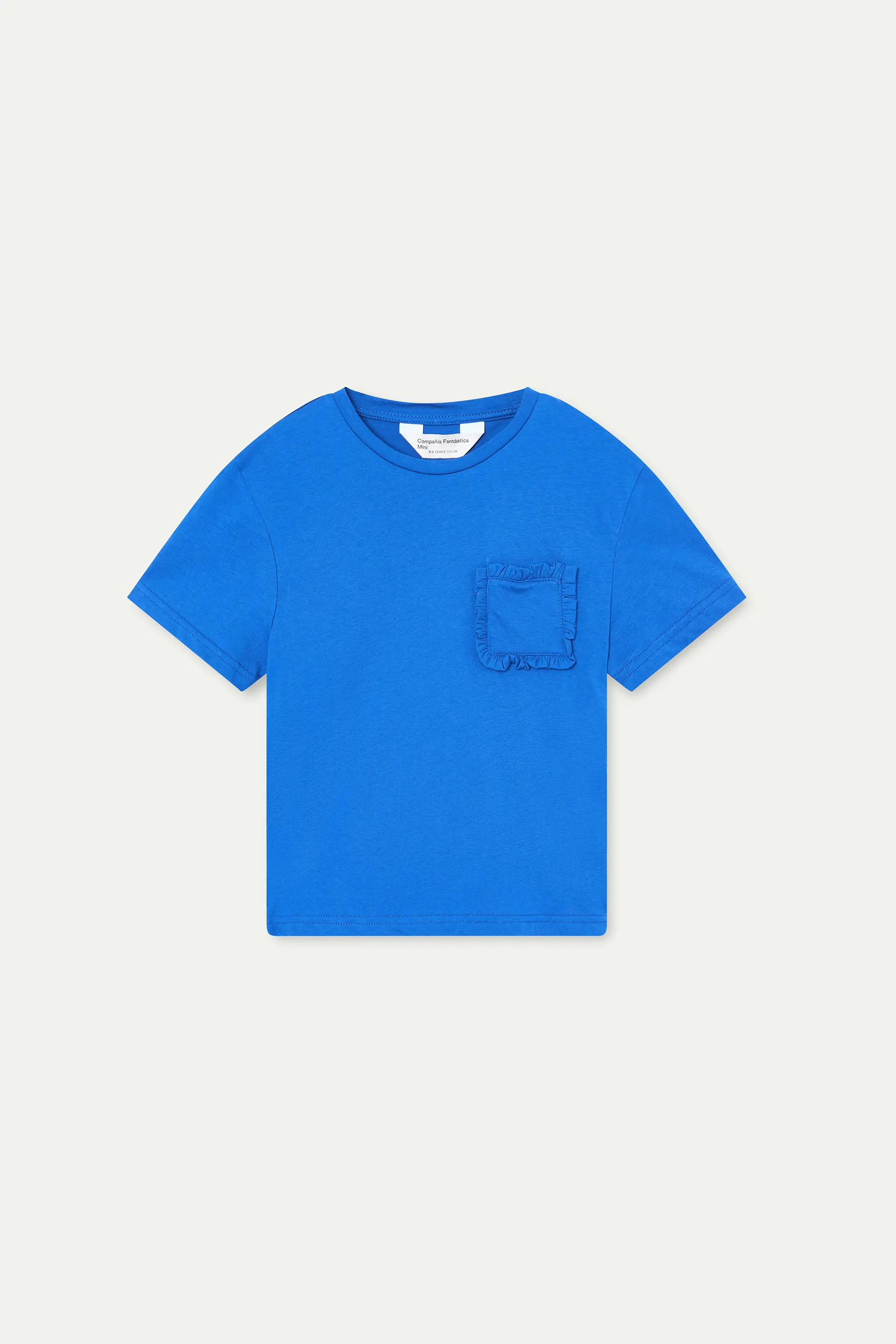 Camiseta 100% algod¨®n de ni?a azul