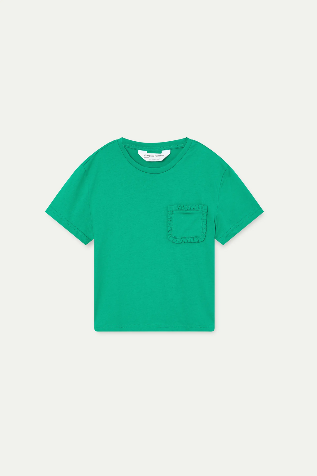 Camiseta 100% algod¨®n de ni?a verde