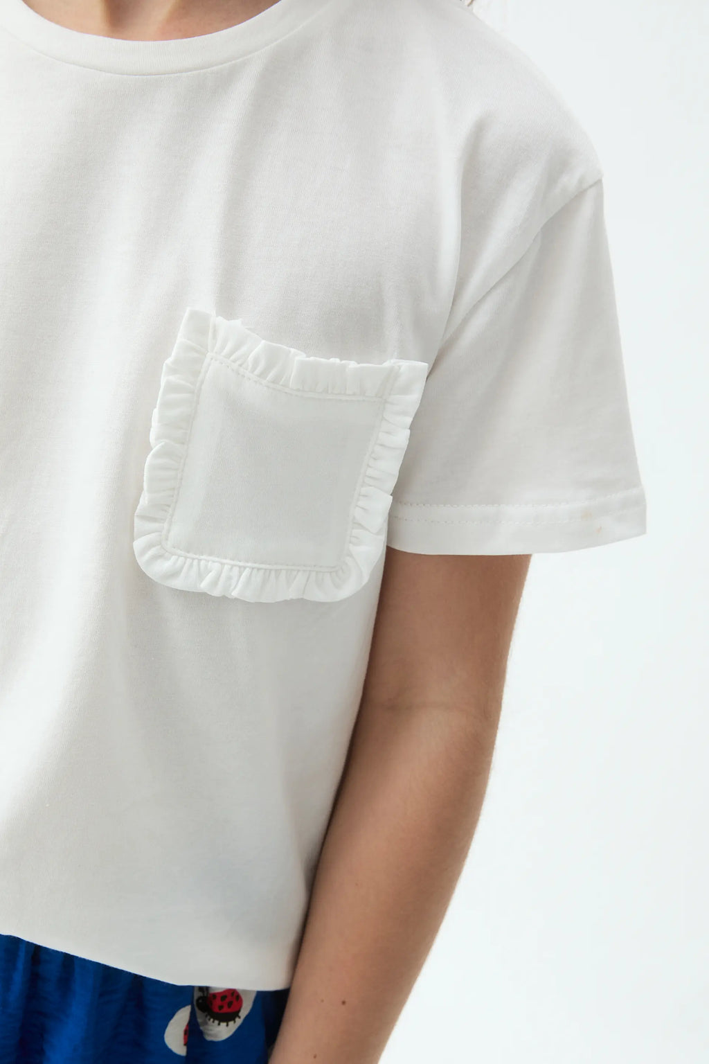 Camiseta 100% algod¨®n de ni?a blanco