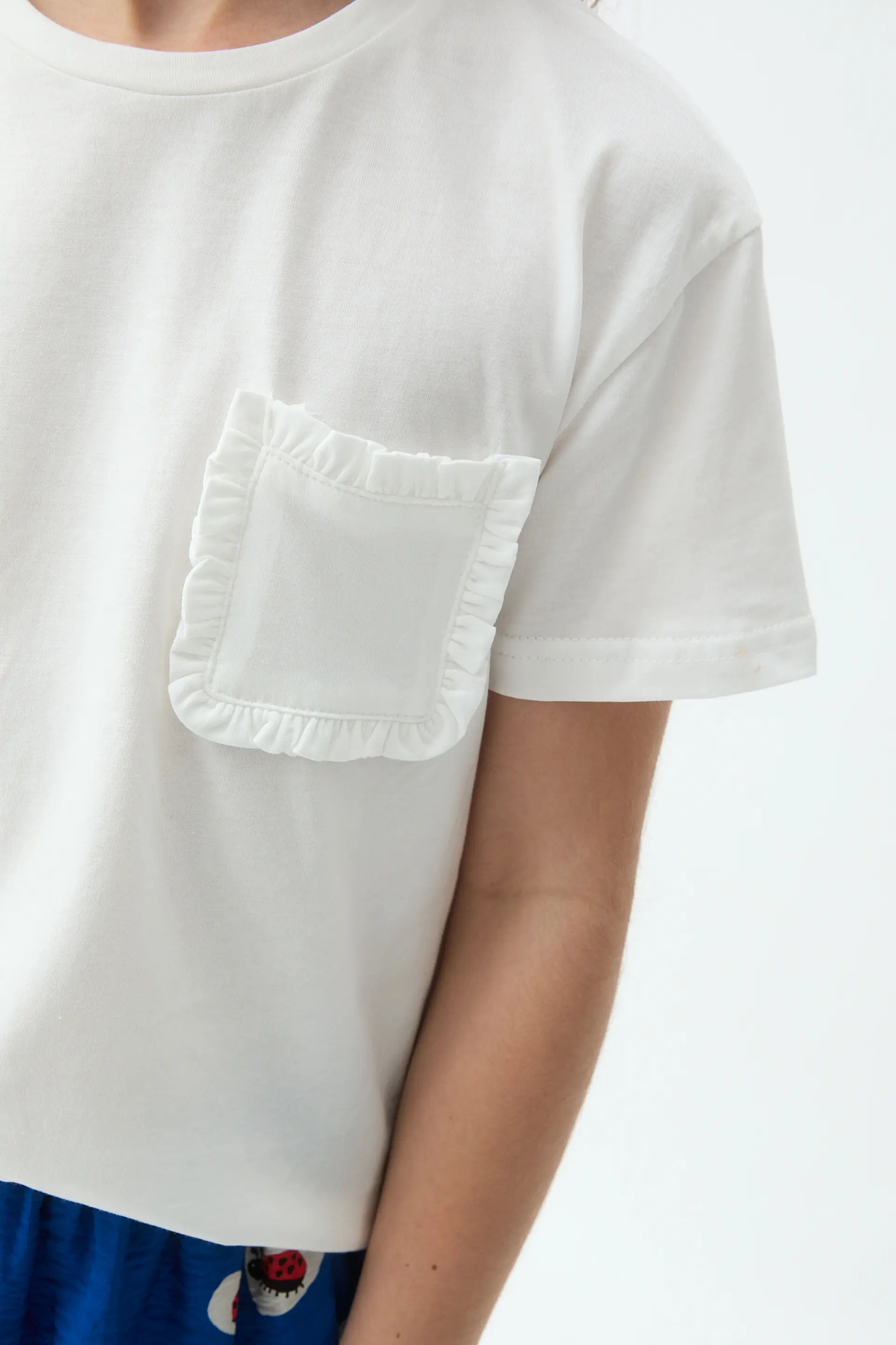 Camiseta 100% algod¨®n de ni?a blanco