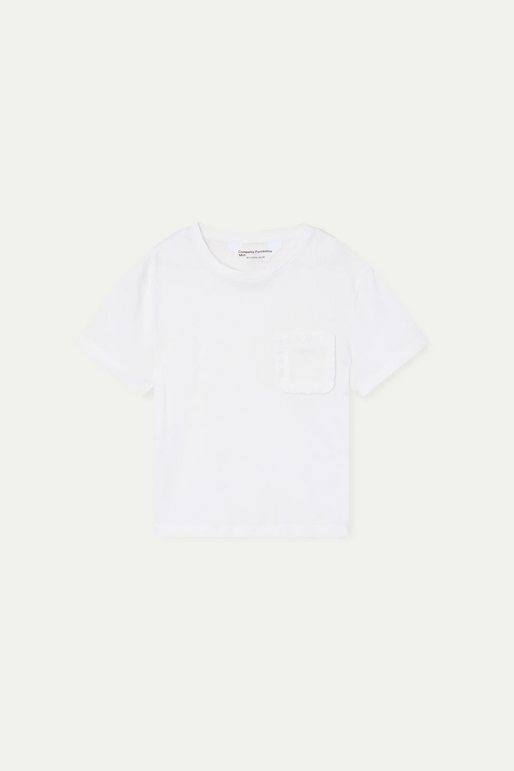 Camiseta 100% algod¨®n de ni?a blanco