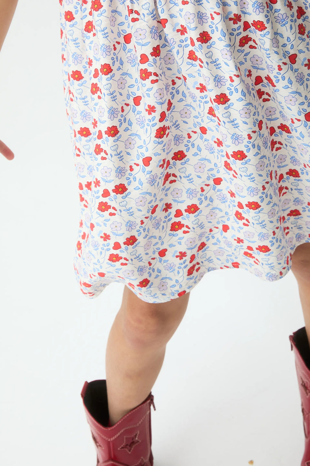 Vestido corto de ni?a con estampado Cute