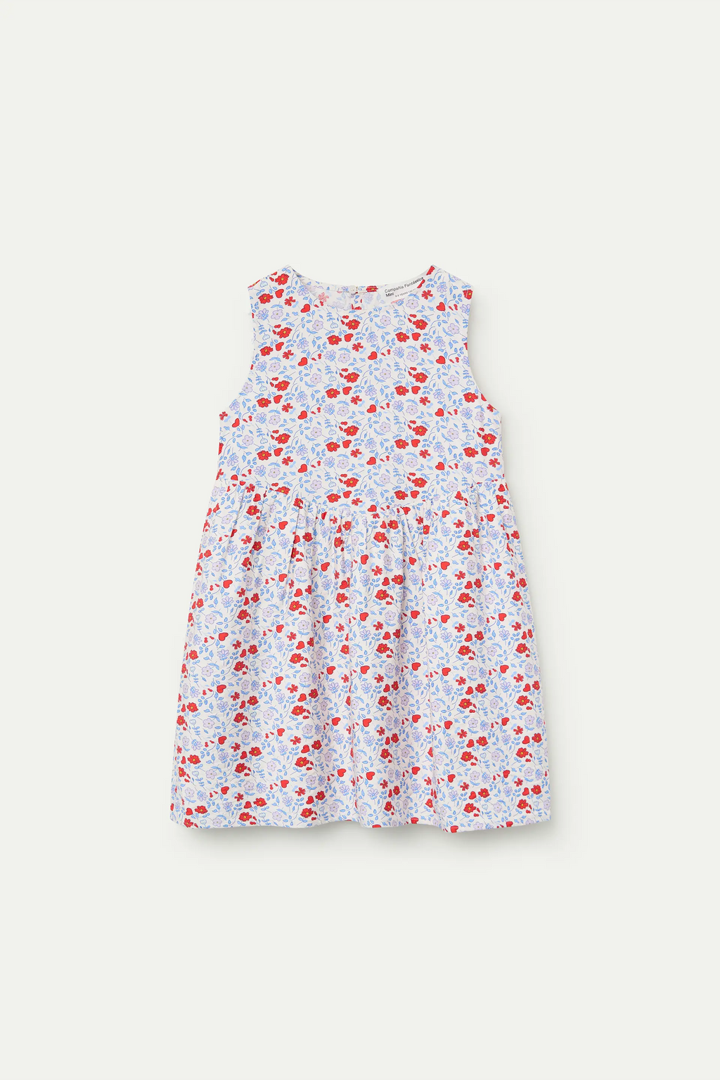 Vestido corto de ni?a con estampado Cute