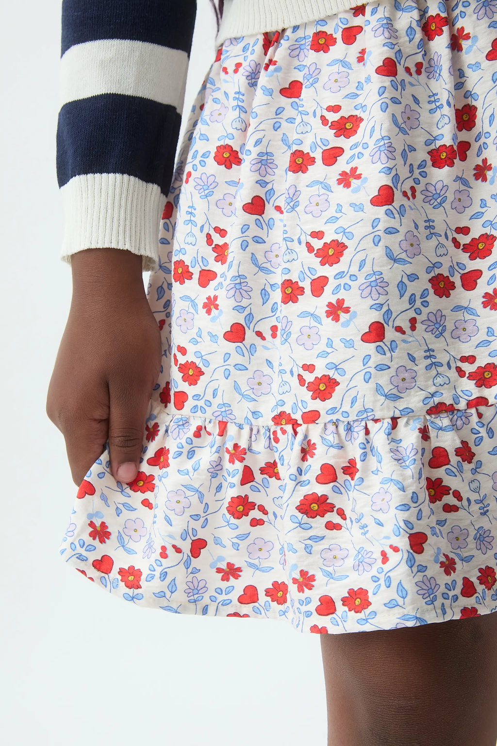 Falda corta de ni?a con estampado Cute