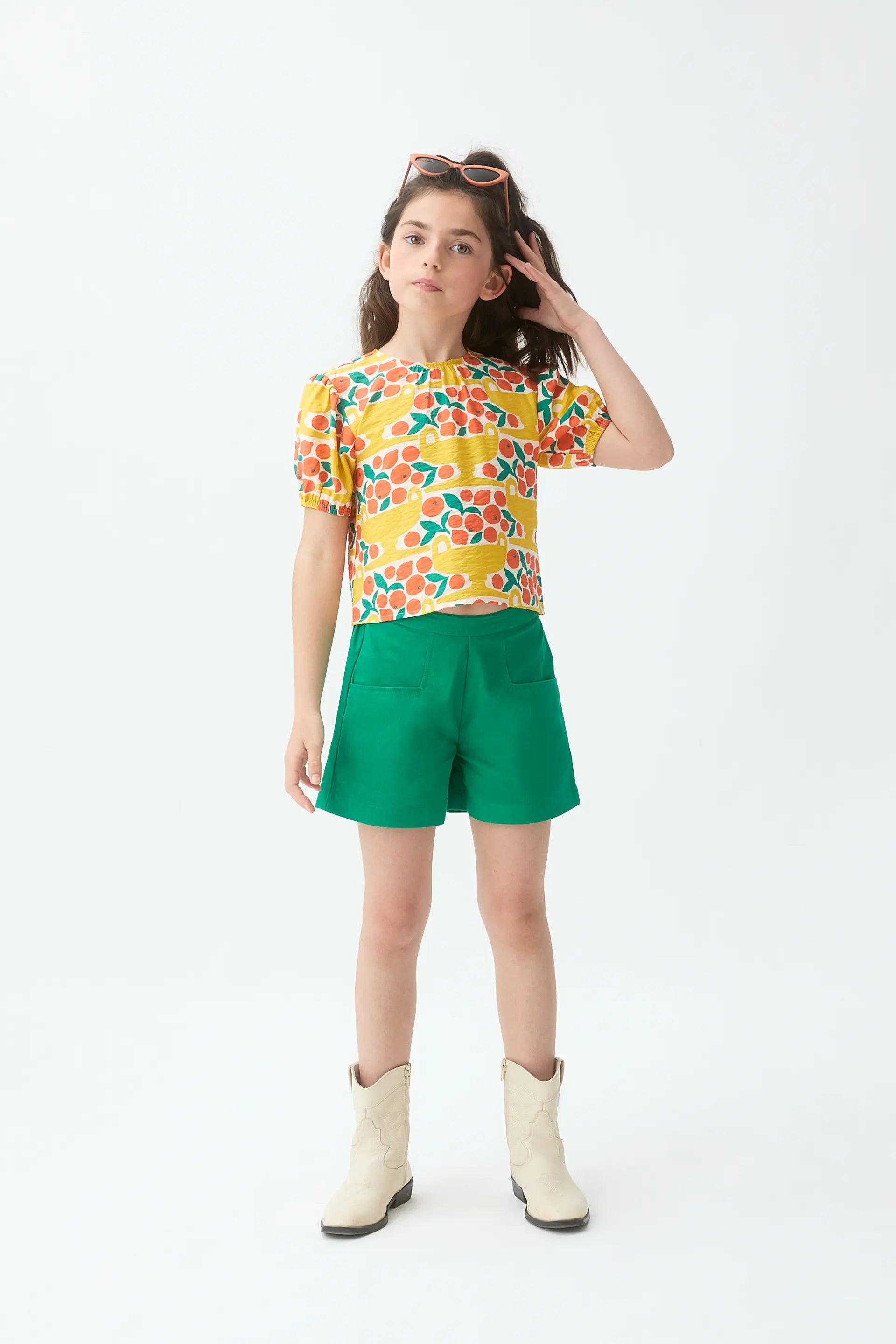 Top de ni?a con estampado Citrus