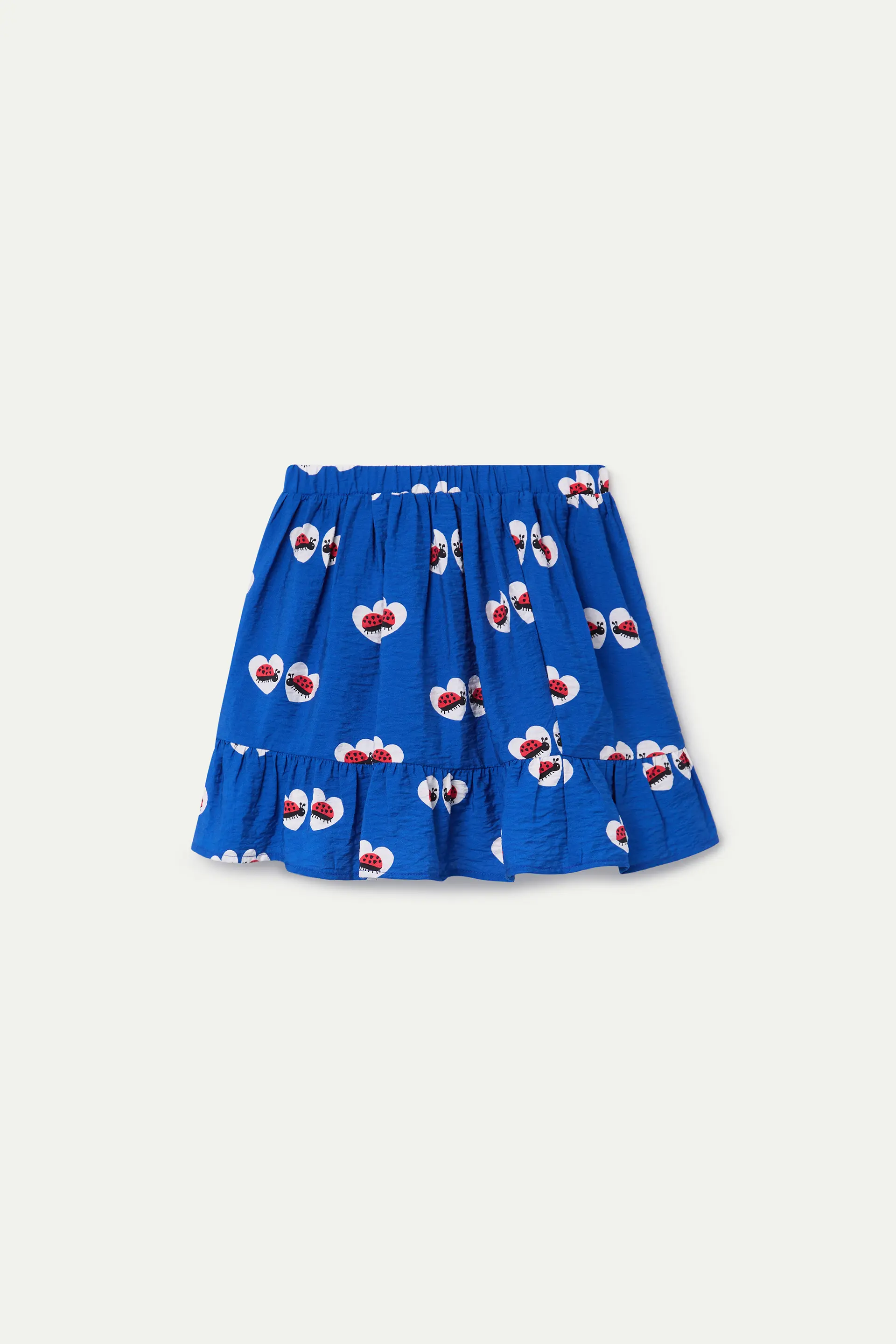Falda corta de ni?a con estampado Coccinella