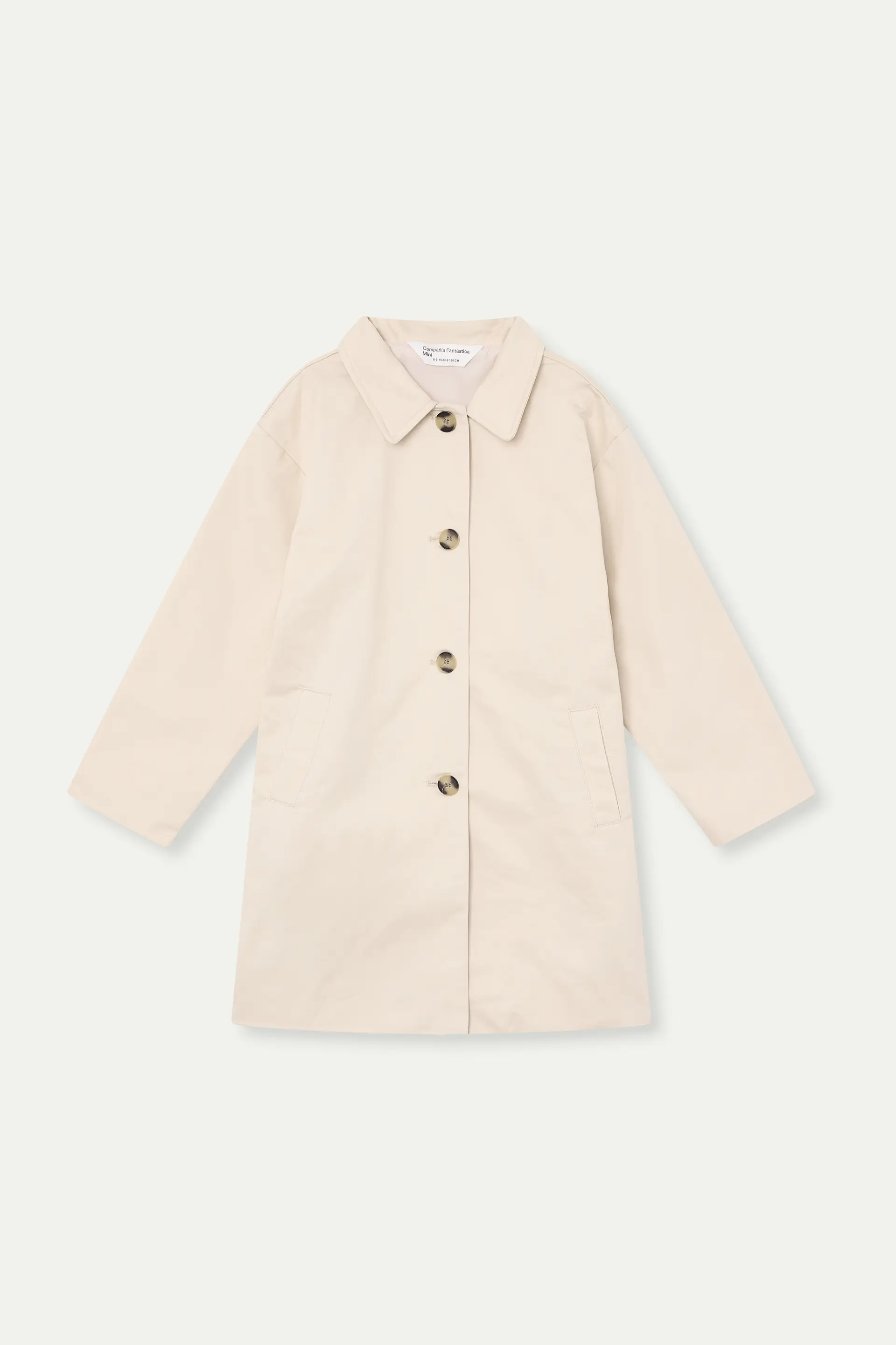 Gabardina de niña con print de Tulipán
