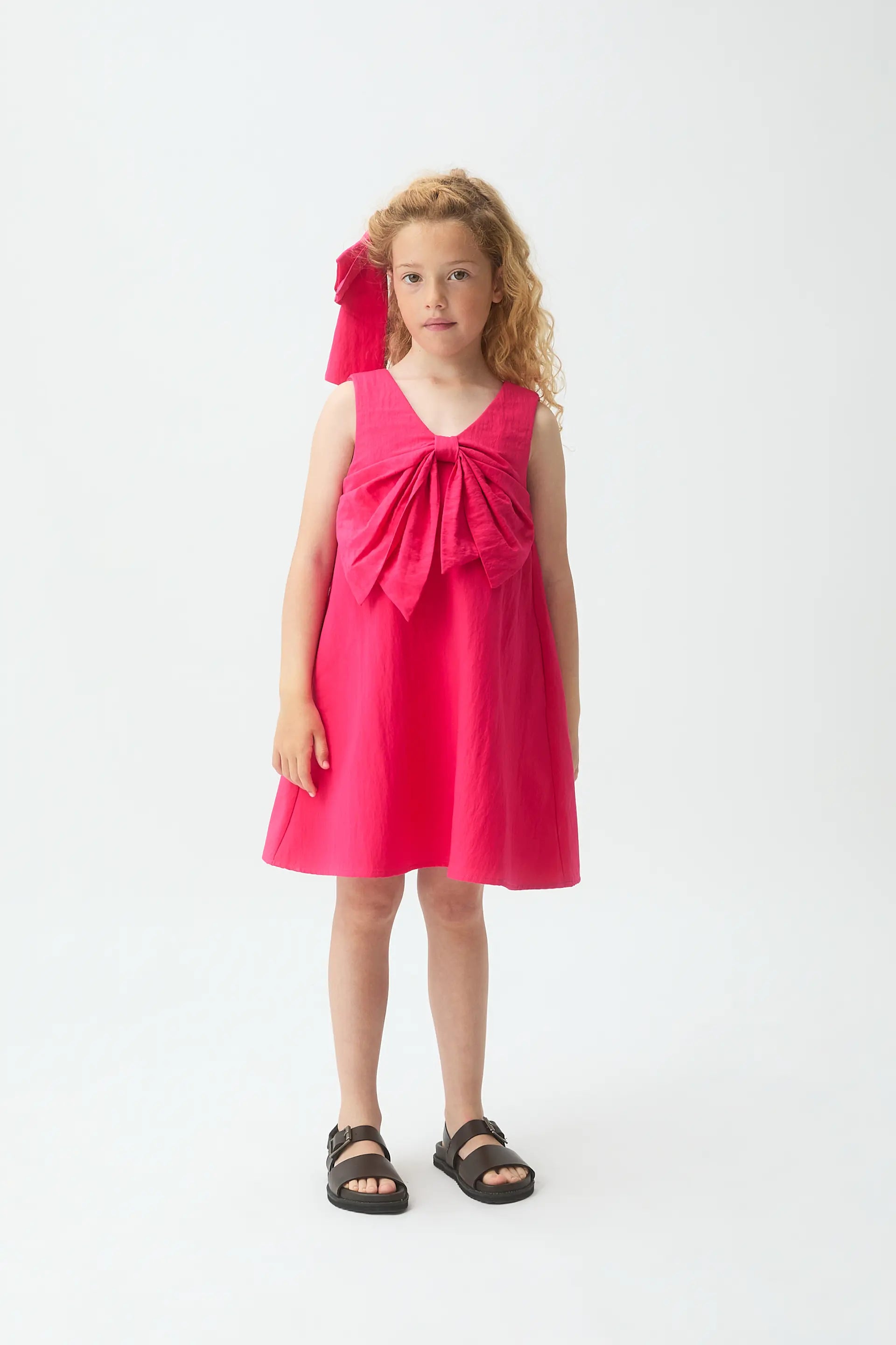 Vestido corto de ni?a rojo