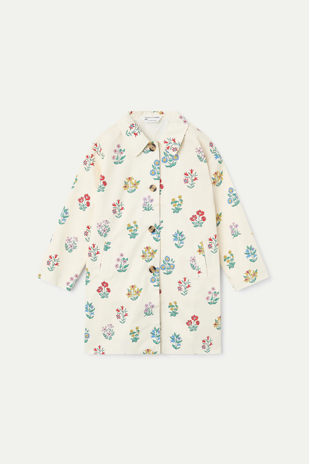 Gabardina de niña con estampado Gardener