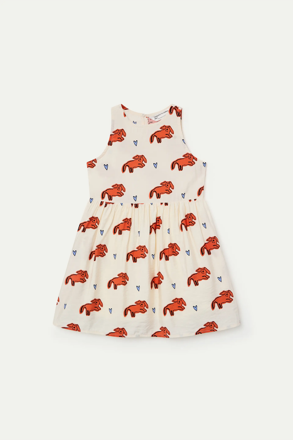 Vestido corto de ni?a con estampado Tochi